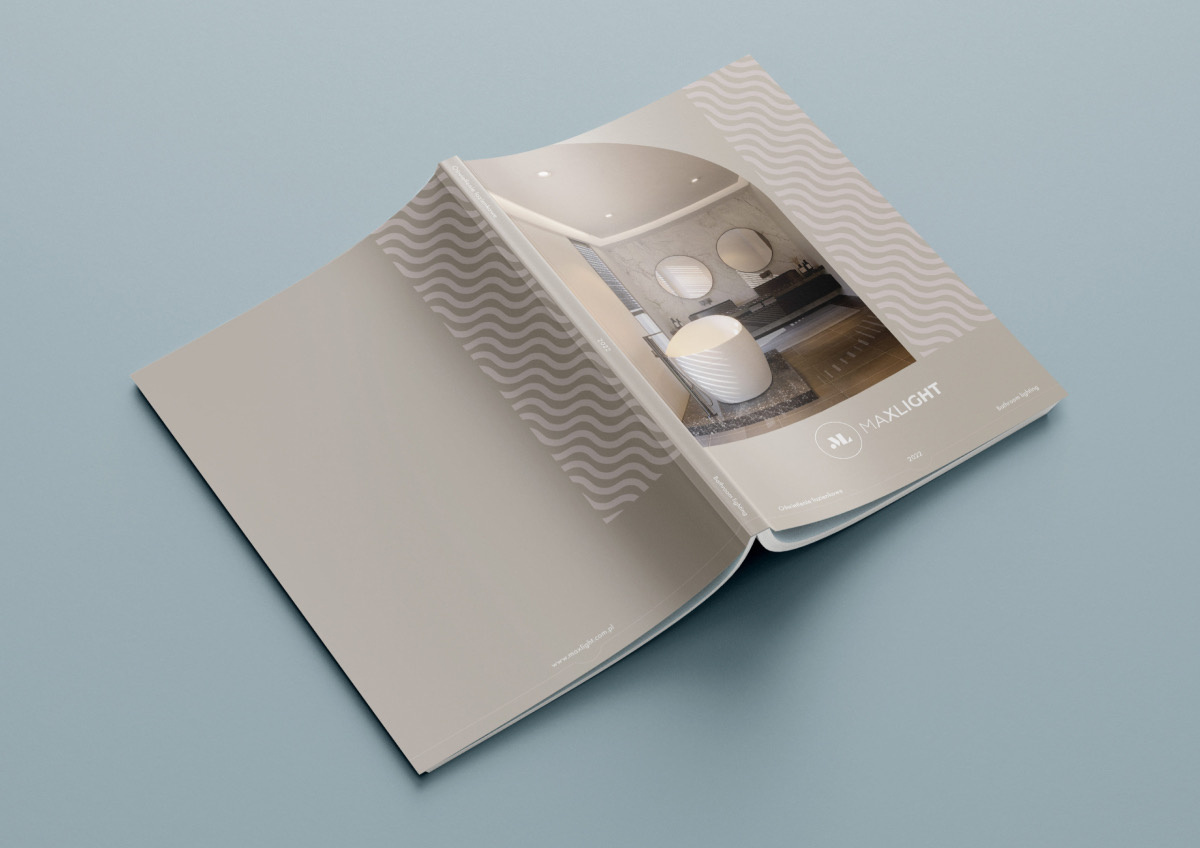 Wizualizacja katalogu oświetlenia łazienkowego marki Maxlight.