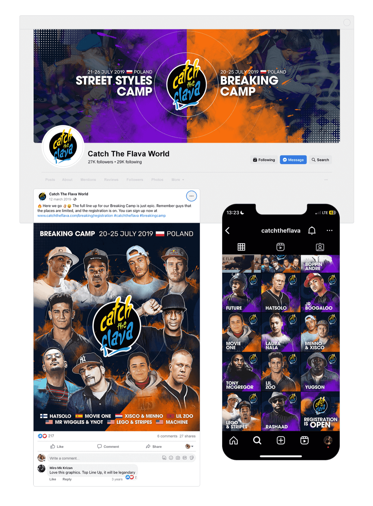 Projekt grafik na social media.